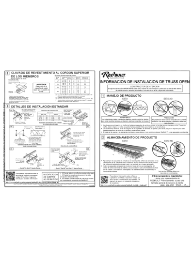 Open-Web Truss Installation Information (Spanish) Thumbnail