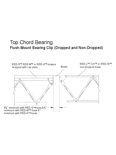 Top Chord Bearing (Flush-Mount Bearing Clip) (OW-08) Thumbnail