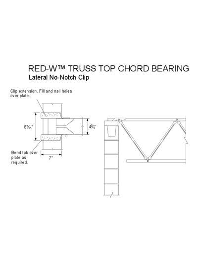 Red-W™ Truss Top Chord Bearing Thumbnail