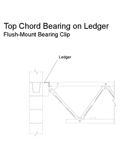 Top Chord Bearing on Ledger (Flush-Mount Bearing Clip) Thumbnail