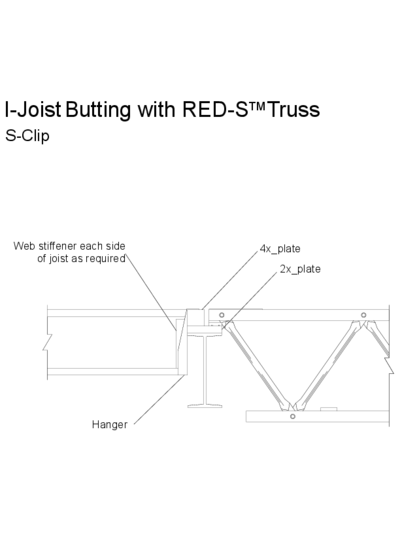 I-Joist Butting with Red-S™ Truss (S-Clip) Thumbnail