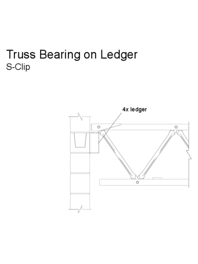 Truss Bearing on Ledger (S-Clip) Thumbnail