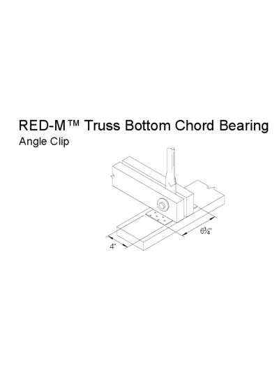 Red-M™ Truss Bottom Chord Bearing (Angle Clip) Thumbnail