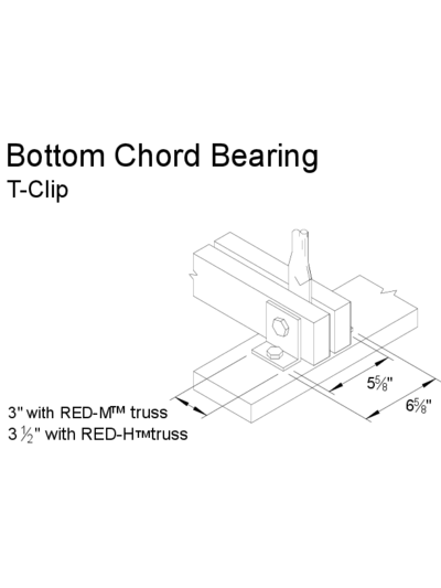Bottom Chord Bearing (T-Clip) Thumbnail