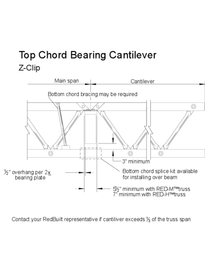 Top Chord Bearing Cantilever (Z-Clip) Thumbnail