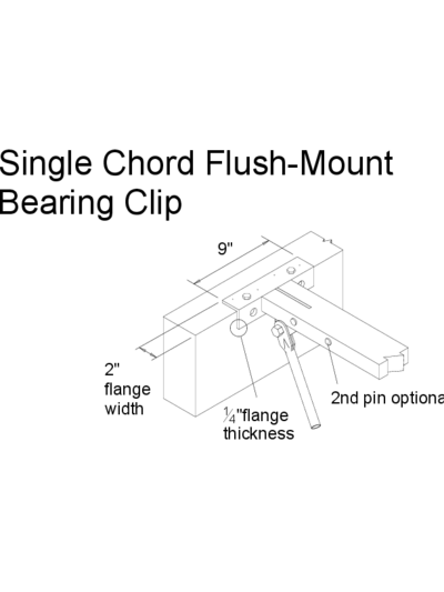 Single Chord Flush-Mount Bearing Clip Thumbnail