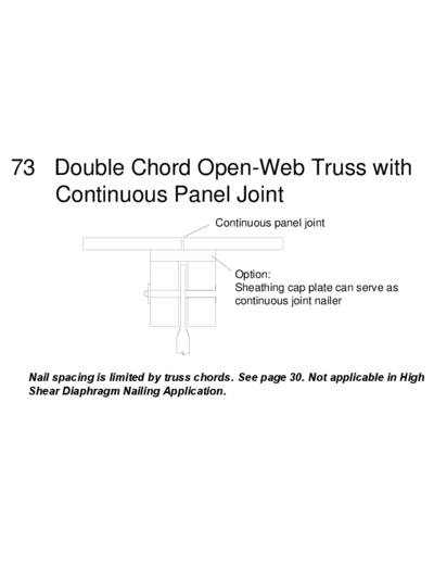 73 Double Chord Open-Web Truss with Continuous Panel Joint Thumbnail