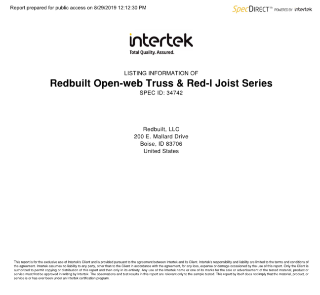 Intertek Fire-Rated Assemblies Thumbnail