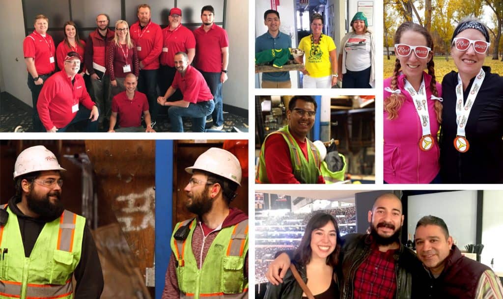 A collage of RedBuilt employees