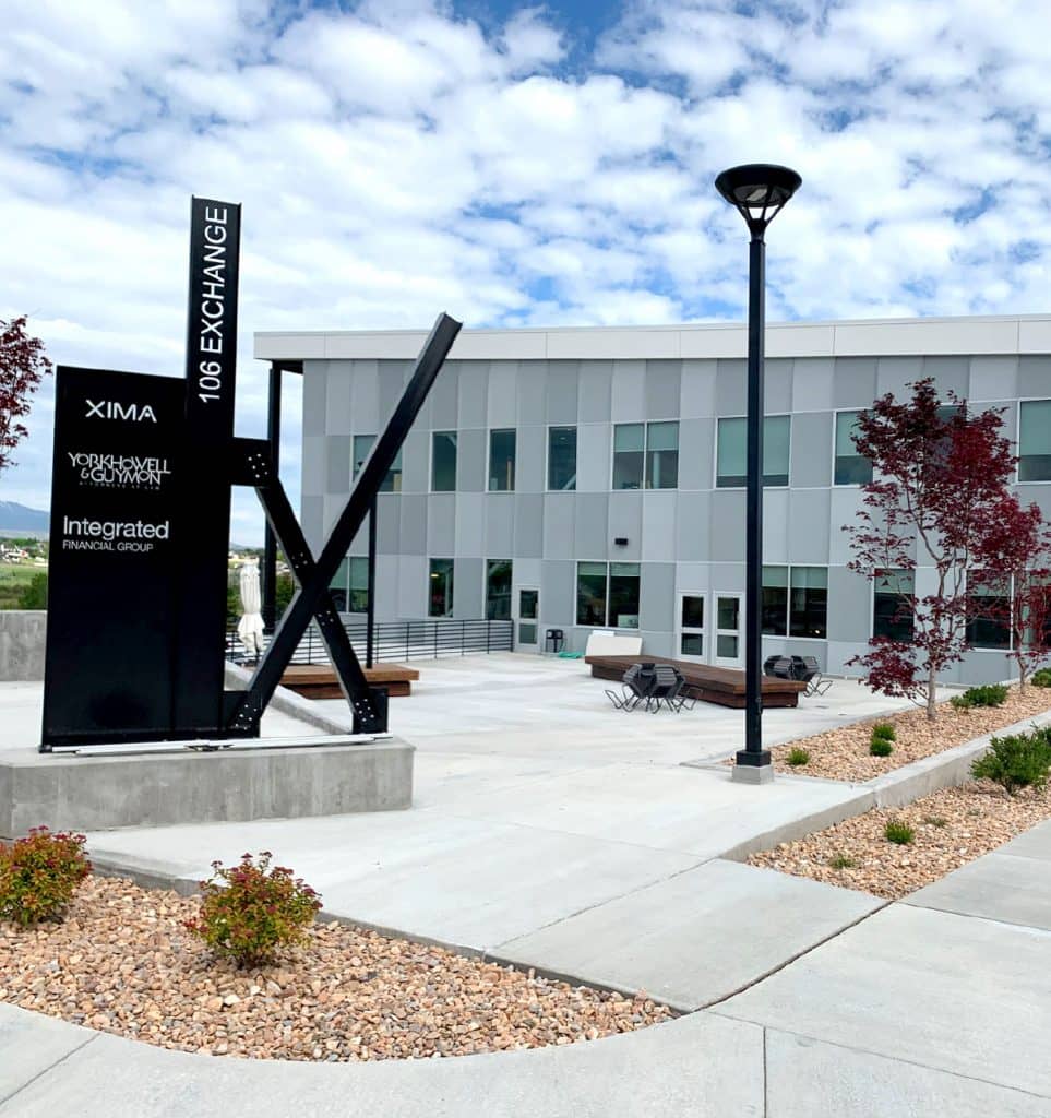 The front entrance to 106 Exchange