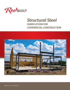 Front cover of the structural steel brochure