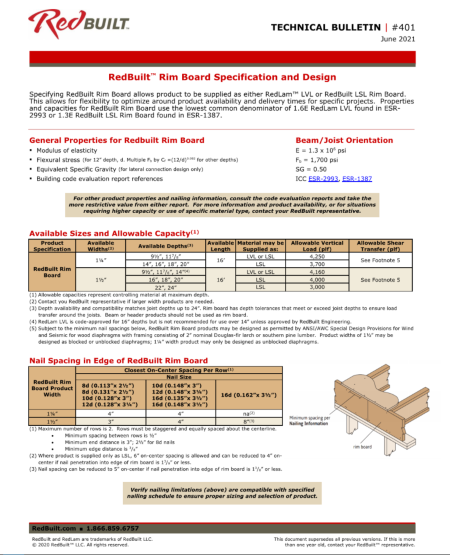 RedBuilt™ Rim Board Specification and Design (TB-401) Thumbnail