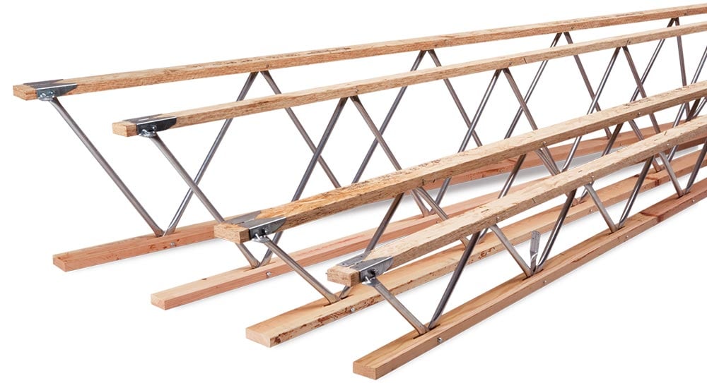 Open Web Truss From Redbuilt Wood Steel Floor And Roof Trusses