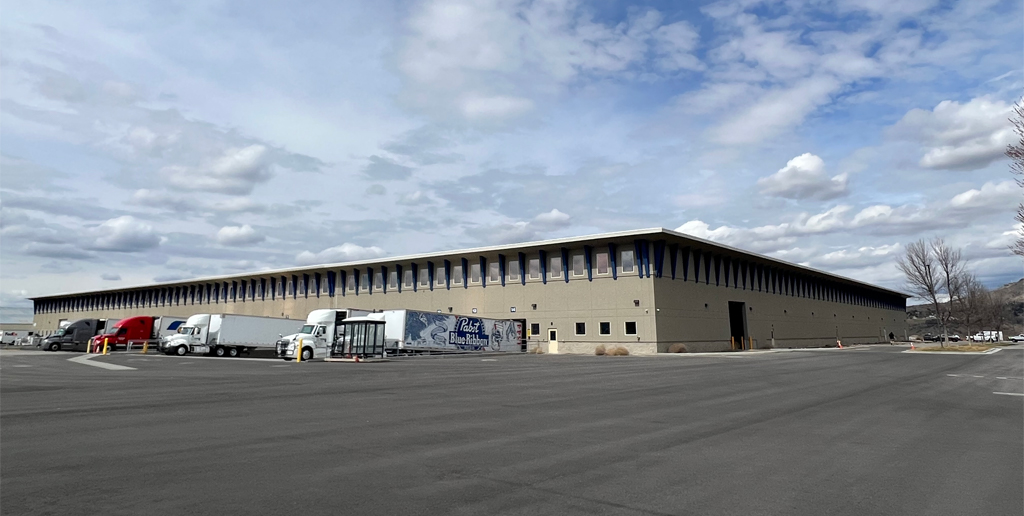 Outside view of completed Hayden Beverage building