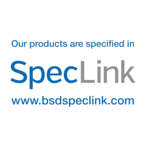 Our products are specified in SpecLink logo