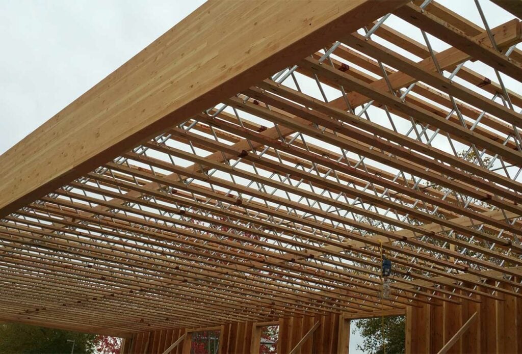 image of open web trusses