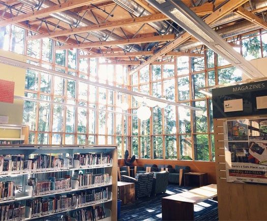 Interior of Maple Valley library