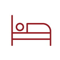 icon of a person sleeping in a bed