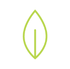 green icon of a leaf